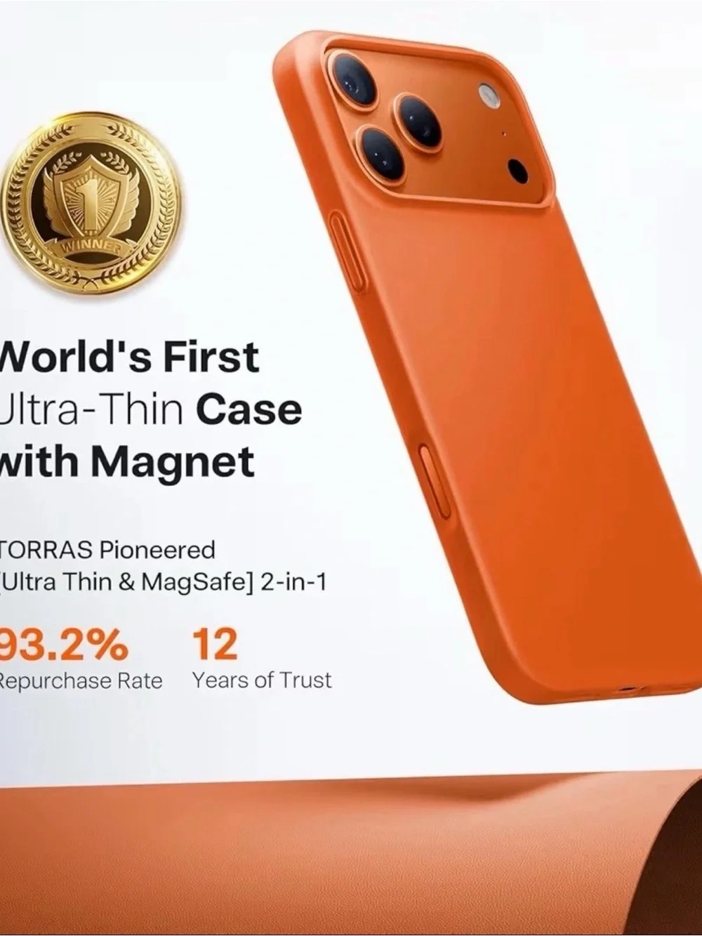 Orange Silicone MagSafe-Compatible Phone Case - Apple iPhone
